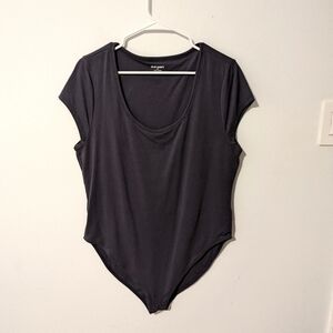 Old Navy Blue Short Sleeve Scoop Neck Bodysuit Size XXL